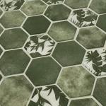 Blue Hexagon Glass Mosaic Tiles for Showers