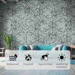 Blue Hexagon Glass Mosaic Tiles for Showers