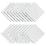 Glossy White Marble Peel and Stick Floor Tiles