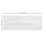 Tenedos 4x12 Glossy White 3D Ceramic Tile