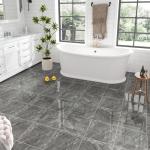 10-Pack Peel and Stick Glossy Marble Floor Tiles