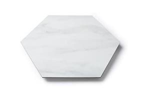 Marble Look Hexagon Vinyl Floor Tile Sample