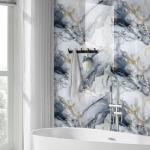 Thick Marble Peel and Stick Waterproof Tile Set