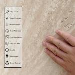 Beige Travertine Mosaic Tile - 10 Sheets, 12"x24
