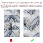 Thick Marble Peel and Stick Waterproof Tile Set