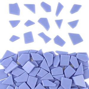 Blue Glass Mosaic Tiles for DIY Crafts