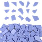 Blue Glass Mosaic Tiles for DIY Crafts