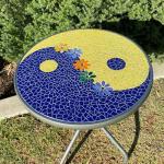 Blue Glass Mosaic Tiles for DIY Crafts