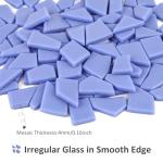 Blue Glass Mosaic Tiles for DIY Crafts