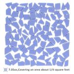 Blue Glass Mosaic Tiles for DIY Crafts