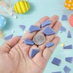 Blue Glass Mosaic Tiles for DIY Crafts