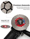 2 Pack 4.5" Diamond Tile Blades for Cutting