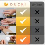 Frosted Glass Wall Protectors - Self Adhesive 4 Pack