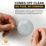 Frosted Glass Wall Protectors - Self Adhesive 4 Pack