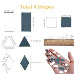 Silver Mirror Mosaic Tiles for DIY Projects