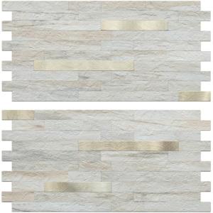 AULIGET Faux Stone Peel and Stick Wall Tiles