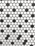 Retro Hex Porcelain Shower Floor Tile - Matte White
