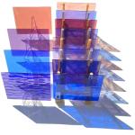 PALJOLLY Stained Glass Mosaic Tiles, 12 Sheets