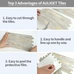 AULIGET Faux Stone Peel and Stick Wall Tiles