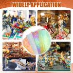 Treela 24 Pcs Stained Glass Mosaic Tiles