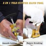 2-in-1 Manual Tile Cutter with Tungsten Blades