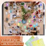 Treela 24 Pcs Stained Glass Mosaic Tiles