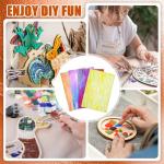 Treela 24 Pcs Stained Glass Mosaic Tiles