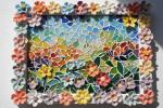 Lanyani Multicolored Floral Ceramic Mosaic Tiles