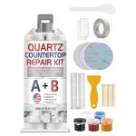 Quartz Countertop Repair Kit, Marble Repair Kit, Strong Bond, Seamless Finish for Granite Repair, Ideal for Mable, Porcelain, Tile, Sink Crack, Chip Scratch, Hole, 100g