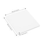 JAPCHET 32 Pack Ceramic Tiles with 4 Holders, 4 Inch Square Unglazed Blank Ceramic Coasters with Cork Backing Pads for Acrylic Poring, Coasters, Painting Projects, White