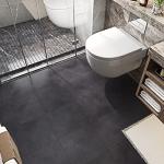 FunStick Peel and Stick Floor Tile Slate Grey Vinyl Flooring for Bathroom Floor Tiles Peel and Stick Waterproof Stick on Floor Tiles Sticky Laminate Flooring Sheets for Kitchen Bedroom 12x12In 5 Pcs