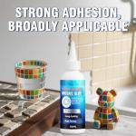 Mosaic Glue Clear 120ml, Waterproof Mosaic Tile Glue for DIY, Glass, Ceramic, Wood, Plastic, Indoor & Outdoor Use (usmosaic-W01)