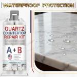 Quartz Countertop Repair Kit, Marble Repair Kit, Strong Bond, Seamless Finish for Granite Repair, Ideal for Mable, Porcelain, Tile, Sink Crack, Chip Scratch, Hole, 100g