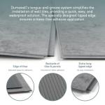 Dumawall+ Waterproof Wall Tile Sample, No Tongue & Groove, Easy-to-Install, UV Resistant, Strong & Durable, No Grouting, Cut with Hand Tools, Brussels Limestone