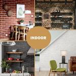 TORURAL 100 Red Faux Brick Wall Tiles, Inorganic Minerals, 3D Thin Brick Veneers for Bedroom, Bathroom, Kitchen, Fireplace and Fence Wall Panels (14.2 sq.ft)