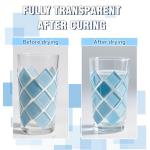 Mosaic Glue Clear 120ml, Waterproof Mosaic Tile Glue for DIY, Glass, Ceramic, Wood, Plastic, Indoor & Outdoor Use (usmosaic-W01)