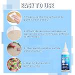 Mosaic Glue Clear 120ml, Waterproof Mosaic Tile Glue for DIY, Glass, Ceramic, Wood, Plastic, Indoor & Outdoor Use (usmosaic-W01)