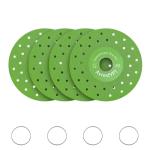 4Pcs 4.53" Vacuum Brazed Ultra-Thin Multi-Pore Flat Abrasive Sheet Disc for Porcelain Glass Ceramic Tile Granite Marble Diamond Saw Blade