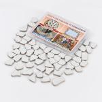Nyzolumi（0.85lb） Tiles for Crafts: Medium Irregular Ceramic Mosaic Tiles - DIY Tiles, Coasters, Trays & Outdoor Decor & Garden Accents, Home Projects (White)