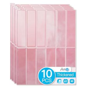 Art3d 11.4 x 9 Inch Heavy-Duty Peel and Stick Backsplash for Home Décor, 10-Pack Vinyl Wall Tiles for Kitchen Countertop, Pink Marble