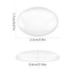 CABAX Clear Glass Dome Cabochons, 25mm 1-inch Diameter Transparent Round Cab Tiles with Flat Back for Craft Photo Pendants Hairpins Rings Necklace DIY Jewelry Making, 20 Pcs