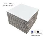 4 in Ceramic Tile Gloss 4 1/4" Box of 10 Pieces for Bathroom Wall and Kitchen Backsplash by Tenedos – Glossy Finish, Classic Look (White)