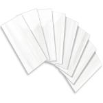 Vamos Tile 4-Piece Glossy Dolomite White Peel and Stick Backsplash Tile,3''x6'' PVC Subway Tile with White Grout, Stick on Backsplash for Kitchen/Bathroom/Fireplace