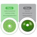 4Pcs 4.53" Vacuum Brazed Ultra-Thin Multi-Pore Flat Abrasive Sheet Disc for Porcelain Glass Ceramic Tile Granite Marble Diamond Saw Blade