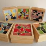 Nyzolumi（0.85lb） Tiles for Crafts: Medium Irregular Ceramic Mosaic Tiles - DIY Tiles, Coasters, Trays & Outdoor Decor & Garden Accents, Home Projects (White)