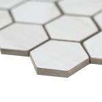 MSI Eden Dolomite Hexagon Matte Porcelain Mosaic Tile for Bathroom, Kitchen Backsplash, Accent Wall Tile, and Shower Wall Tile, Dolomite White