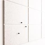 VIVELDA Large Bulletin Board 48x36- Office Wall Organizer to Replace Your Old Cork Boards for Walls for Office Decor - 24-Pack Felt Wall Tiles for Use in Home Office Decor as Photo Board (Limestone)
