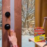 Flex Seal Draft and Insulation Sealing Tape, Flexible, Rubberized, Weatherproof Strip for Windows, Doors, Vents, Works on Wood, Glass, Tile, Metal, Plastic, Fiberglass, Clear, 2 in x 16 ft, Pack of 1