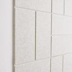 VIVELDA Large Bulletin Board 48x36- Office Wall Organizer to Replace Your Old Cork Boards for Walls for Office Decor - 24-Pack Felt Wall Tiles for Use in Home Office Decor as Photo Board (Limestone)