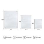 Murrey Home Glass Cutting Board for Kitchen Counter, Tempered Glass Chopping Boards Dishwasher Safe, Small Clear Countertop Tray, Scratch Resistant, Heat Resistant, Non Toxic, Frosted, 24"x18"